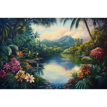Tropical Landscape Canvas
